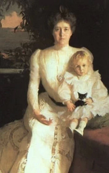 Ritratto della sig.ra Benjamin Thaw e suo figlio, 1900